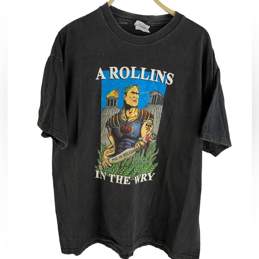 Vintage 2001 Henry Rollins In The Wry Spoken Word Black T Shirt